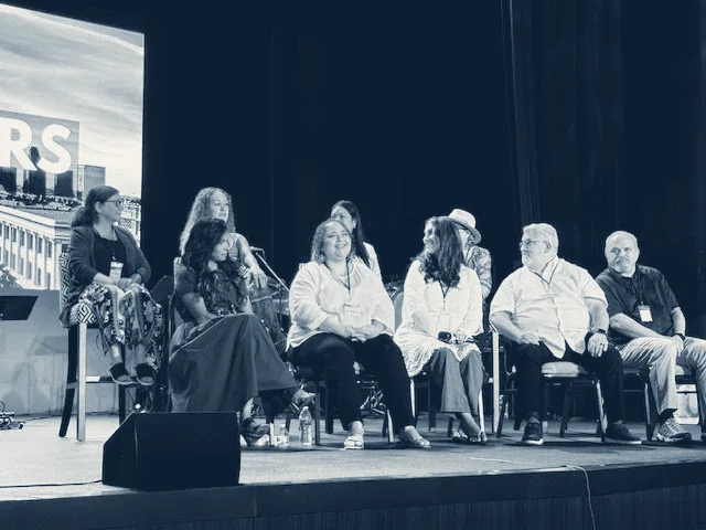 Melissa on a panel with Randy Kay Ministries